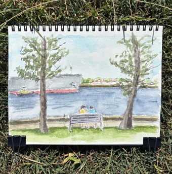 Newcastle coal ship #scribble